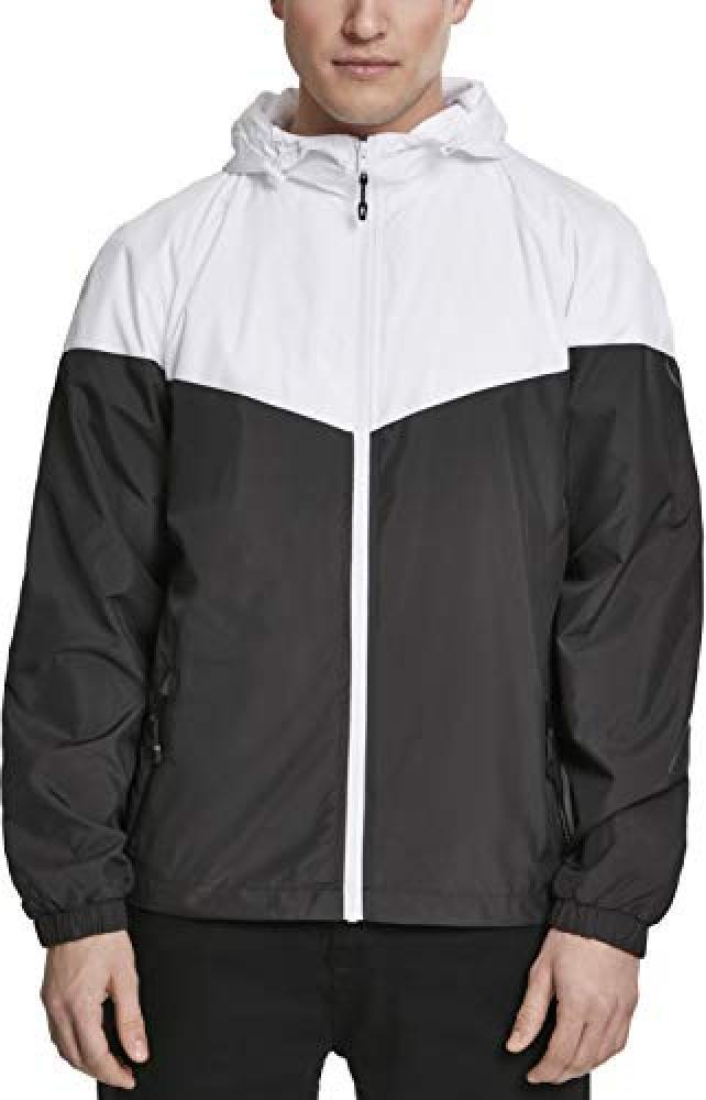 (TG. XL) Urban Classics 2-Tone Tech Windrunner Giacca, Multicolore (Wht/Blk 0022