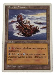 Adarkar Wastes - Fifth Edition - Rare Land