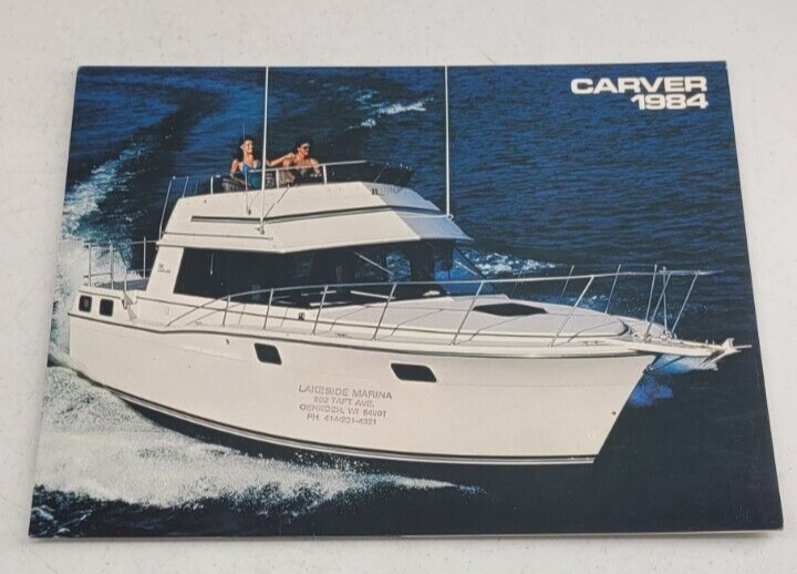 Vintage 1984 Carver Yacht Sales Brochure Mariner Aft Cabin