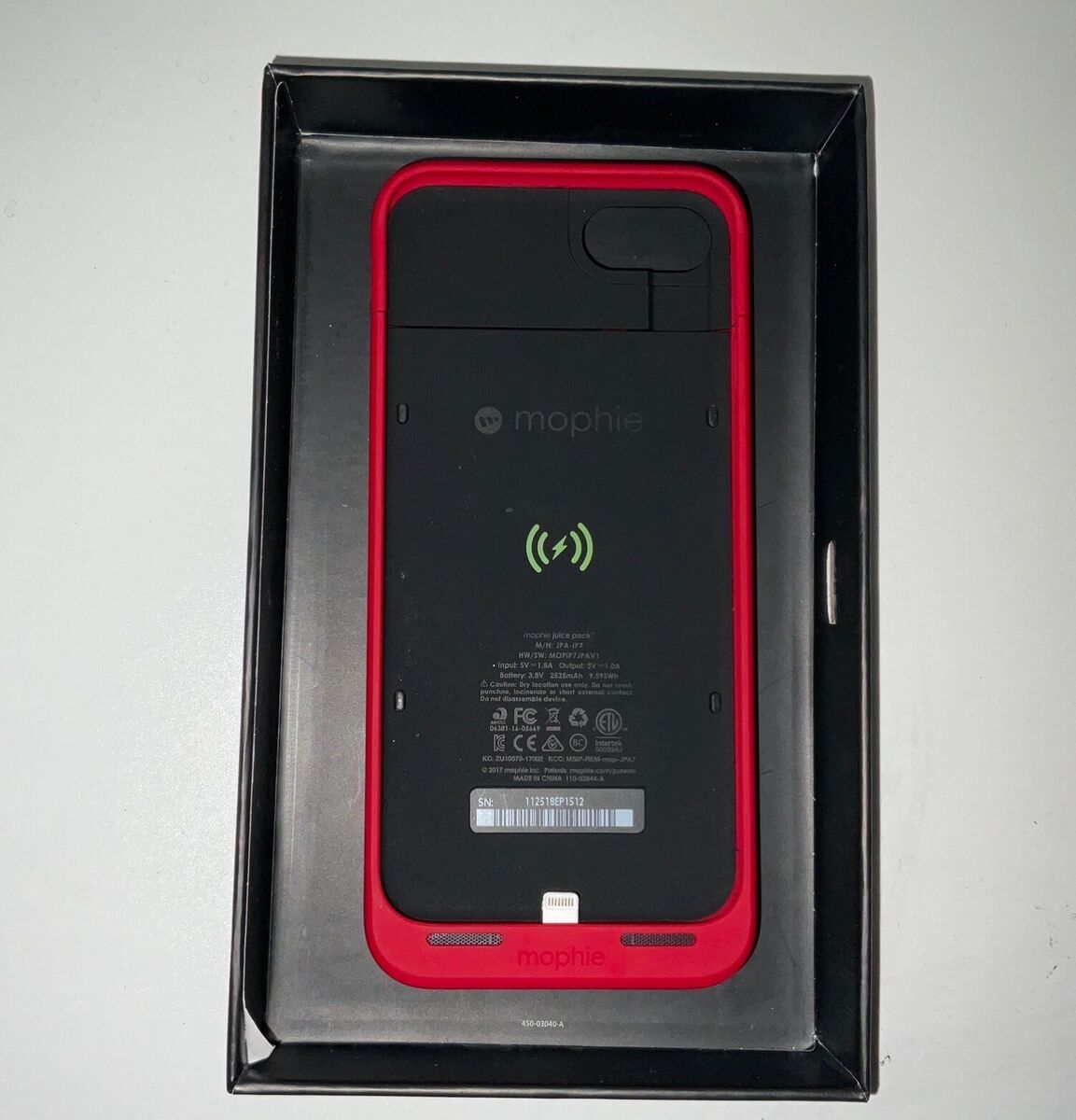 Supreme Mophie Juice Pack Air Red Battery Case iphone7/8+ **BRAND NEW**