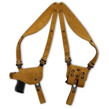 Suede Shoulder Holster Fits, Beretta APX 9mm 40 caliber 4.25'' Barrel R/H #1285#