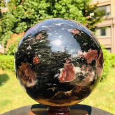 13.42LB Natural Astrophyllite Quartz Crystal"Fireworks Stone"The Ball Heals 160