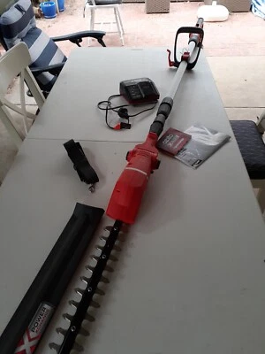 ozito 500w electric pole hedge trimmer