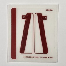 LEGO STICKER SHEET 10290 Pickup Truck Stickers Decals Creator Expert Vehicle