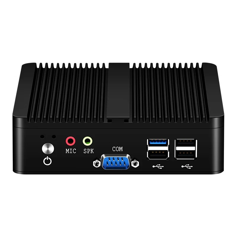 Fanless Mini PC Intel Celeron J1900 Quad-Cores 2.0GHz 2x RS232 2x LAN Industrial - Image 2 of 4