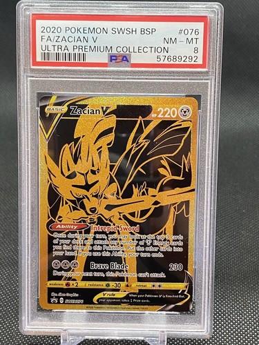 Zacian V graded PSA 8 for sale on eBay