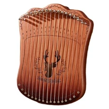 Cega 17 Strings Lyre Harp Solid Beech Wood Harp PortableMini Lyre Piano Beginner