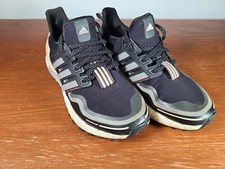 Adidas Women  s UltraBoost Running Size 5.5 Black Grey Pink  FU9465 