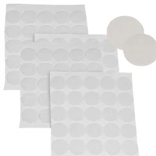 50 Sets Hook & Loop Fasteners Coins/Dots Adhesive-Backed 20mm Free Ship WHITE