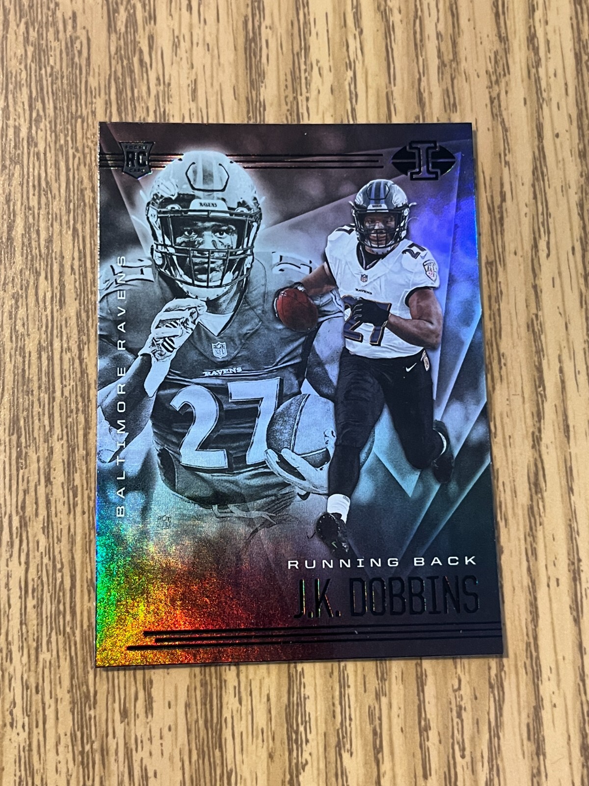 2020 Panini Illusions J.K. Dobbins Rookie Baltimore Ravens RC #13