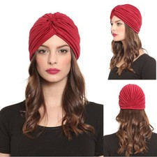 XEPST 2 Pezzi Cappello Turbante Da Donna, Turbante Floreale In Poliestere Foulard Musulmano Bandana Cappello Chemio Pre-Legato Beanie Per Capelli Donna - Grigio, Caffè - Foto 5