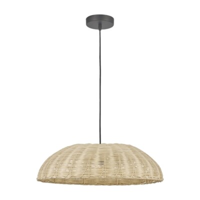 Pendelleuchte Hängeleuchte ISA Rattan 48 cm Deckenlampe