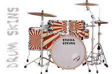 Drum Wrap Percussion Shell Cover Bass Kick Snare Tom DIY- EMPIRE SUN 401