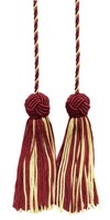 Vorhang Raffhalter DÉCopro Bhct, Farbe# 572 Weiß Gold Rot, Quaste, 1 StüCk