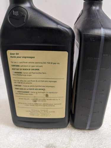 LAND ROVER LRN7591 REAR DIFF AXLE GEAR OIL GL-5 (2-PACK, 1 QUART EACH) NEW R13 - Picture 3 of 8