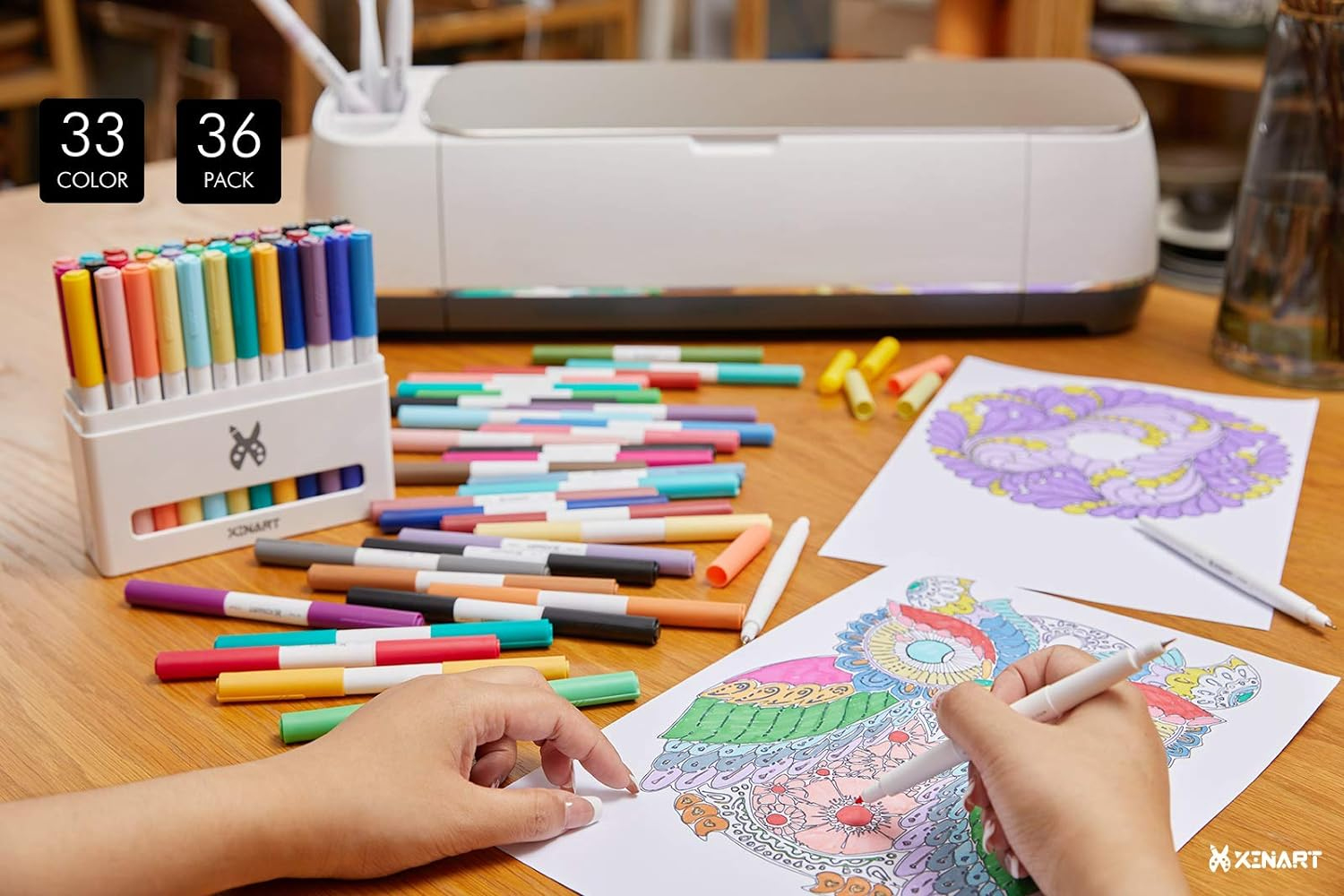 Pens for Cricut Maker 3,Maker,Explore 3,Air 2, Dual Tips 36Pcs Markers Pens S...-image