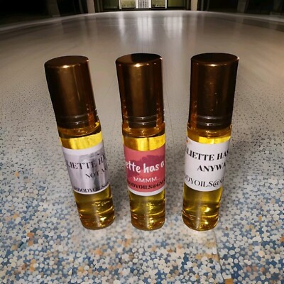 Juliette HAG Trio Mmm, Not A Perfume, Anyways Woman Roll-on Body Oil .33 Fl. Oz.