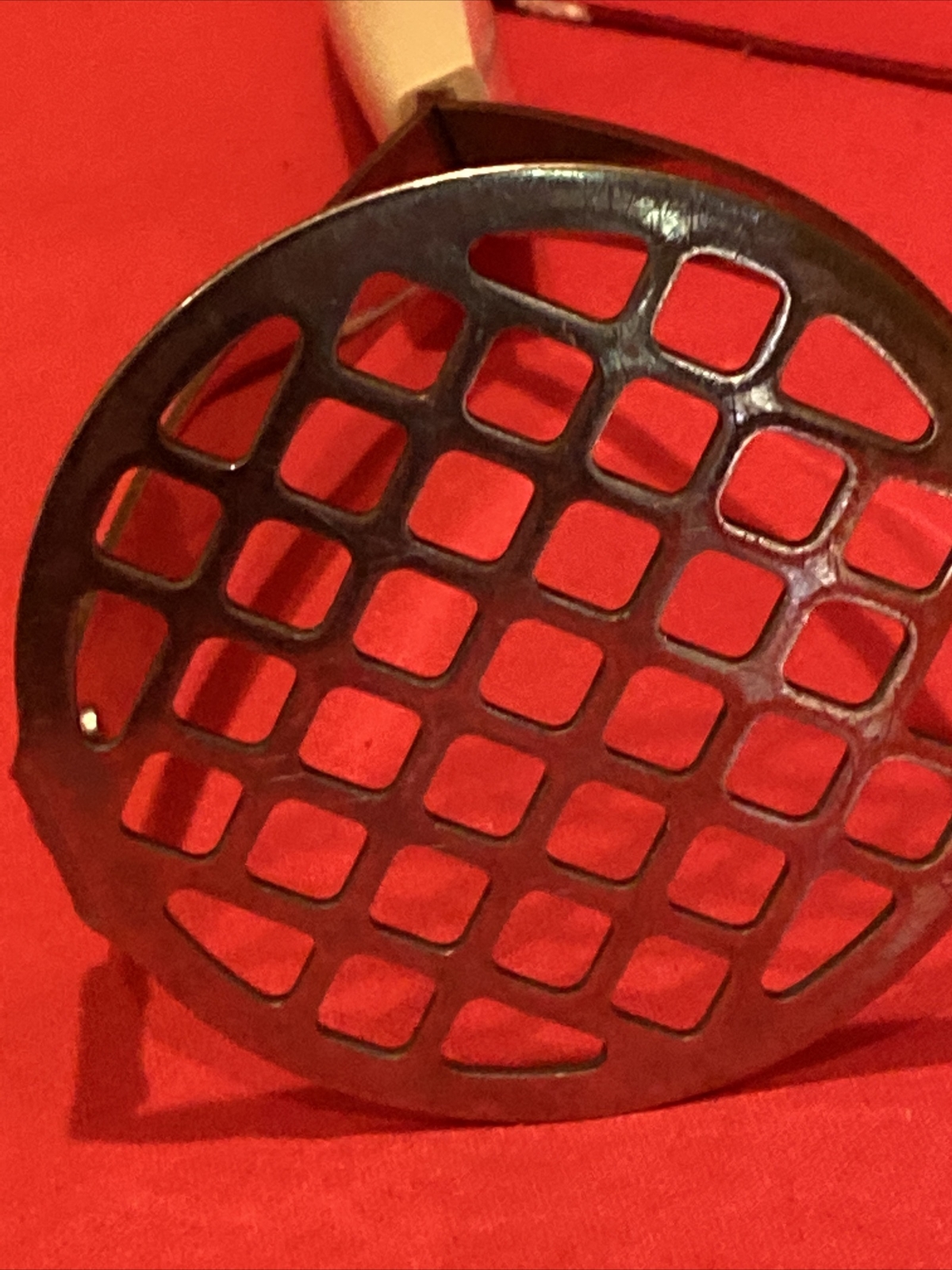 Vintage Flint Arrowhead Potato Masher 10" Wheat Harvest Stainless Steel