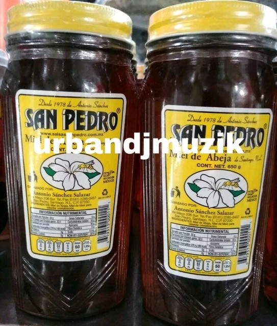 2X SAN PEDRO MIEL DE ABEJA NATURAL BEE HONEY 2 of 23oz