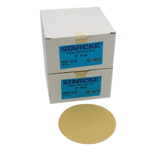 STARCKE Paper Sanding Grip Discs, 6 Inch, 800 Grit, Hook & Loop, Two - 100 packs