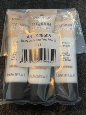 Lot of 3 Essence My Skin Perfector Tinted Primer Matte Finish 1oz 10 Light Beige