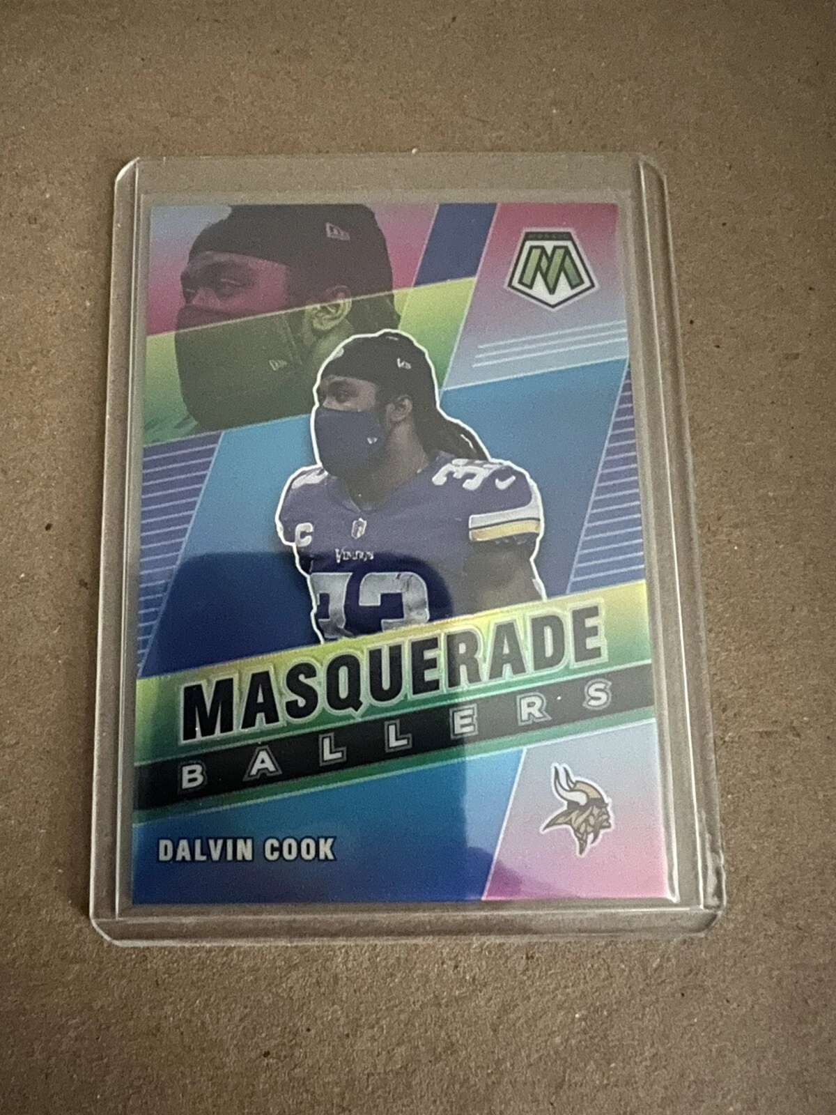 2021 Mosaic DALVIN COOK Masquerade Ballers Prizm Case Hit #MB-27 Vikings