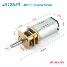 Micro Geared Motor DC 3V-12V Reduction Metal ...