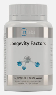 RN Labs Longevity Factors 60 Capsules