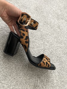 river island leopard sandals