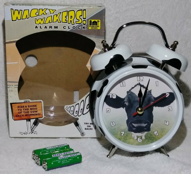 Mark Feldstein & Associates JV01C Wacky Wakers Cow Alarm Clock for sale