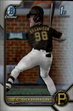 2022 Bowman Draft Jack Brannigan #BDC-154 Chrome Refractor Pittsburgh 13G