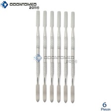 Set Of 6 Cement Spatula Dental Instruments Double Ended 