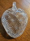 Vintage Beautiful Crystal Cut Glass Clear Nappy/Candy Dish w/ Handle — photo 4