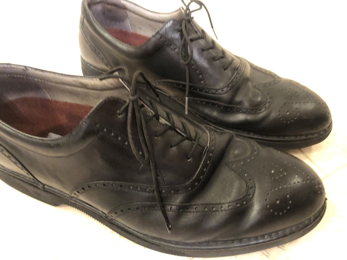Rockport Dressports Men\'s Black Leather Lace-Up Wingtip Shoes  Size 11 1/2 Great Rockport DresSports Men main image 4