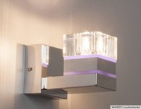 Design Wandlampe Wandleuchte Lampe Talon G9 Halogen Led Glas WüRfel Metall Chrom