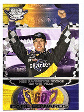HOF'er CARL EDWARDS 2006 Wheels High Gear RAYBESTOS ROOKIE OF THE YEAR Card #58