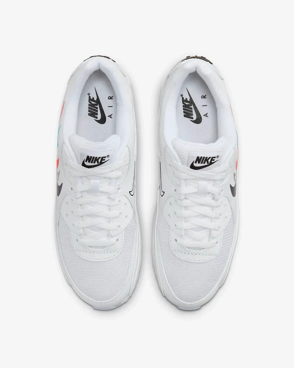 NIKE Air Max 90 FJ4223-100 White/Bright Crimson/Football Gray
