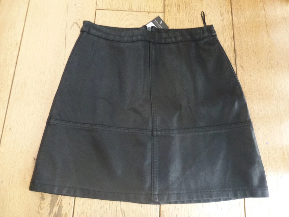 Faux leather skirt 2025 new look