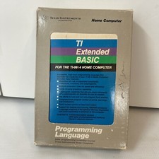 TI-99/4A TI EXTENDED BASIC Only Manual/Blue L...