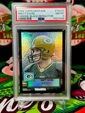 2006 Topps Heritage Chrome Brett Favre Black Refractor /52 PSA 8 #THC67