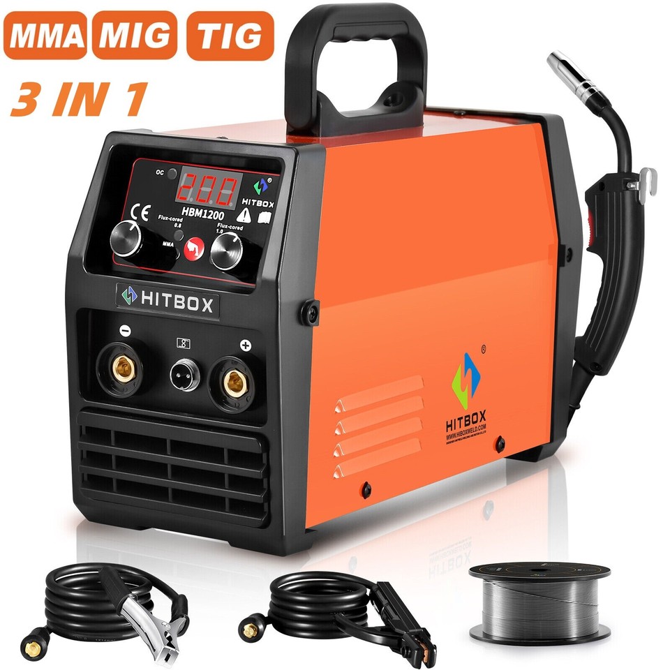 140Amp MIG Welder No Gas 220V ARC LIFT TIG MIG Welding Machine W ...
