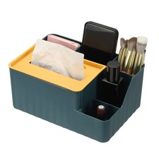 Tissue Box Holder Tissue Holder with 6-Slot Blue 