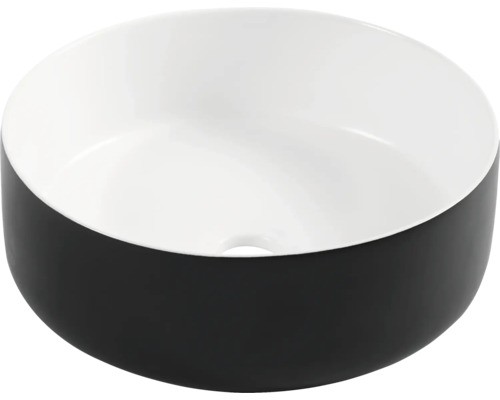 Differnz Aufsatzwaschbecken Mira 36 X 36 Cm Schwarz/Weiß 38.009.02-image