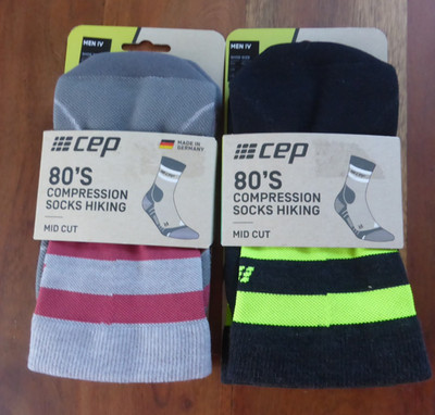 Cep 80` S  Compressions Socks Hiking   Mid Cut Gr.42-45  2Paar