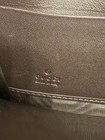 Gucci Brown/Black GG Monogram Zip-Around Wallet with Gold-Tone Double G Logo — photo 8