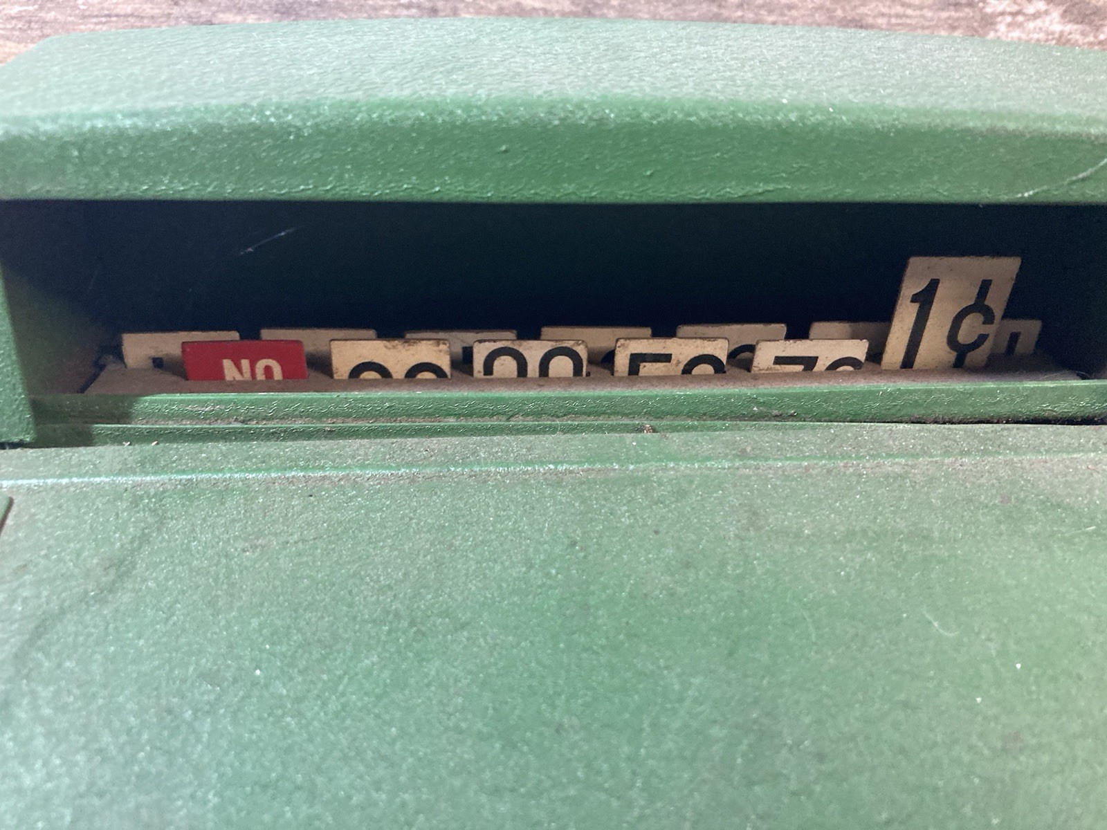 как выглядит Vintage Tom Thumb Toy Cash Register Green Metal Western Stamping Co USA фото