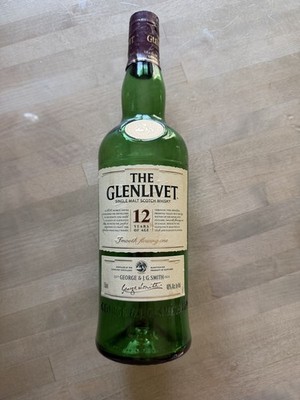 GLENLIVET 12 - Single Malt Scotch Whisky - Empty Bottle