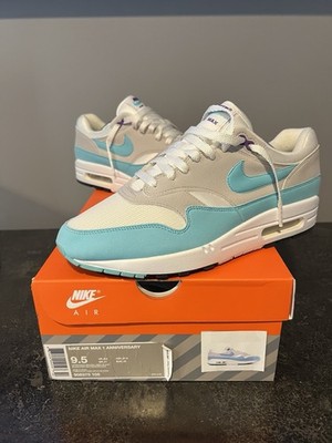 Nike Air Max 1 OG Anniversary Aqua Pre Owned Men s Size 9.5 908375-105