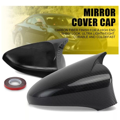 M STYLE CARBON FIBER MIRROR COVER CAP FOR 13-20 LEXUS GS GSF ES RC RCF LS IS