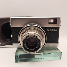 WERRA 35mm camera with Carl Zeiss Tessar 2.8/50mm lens with case for lens repair